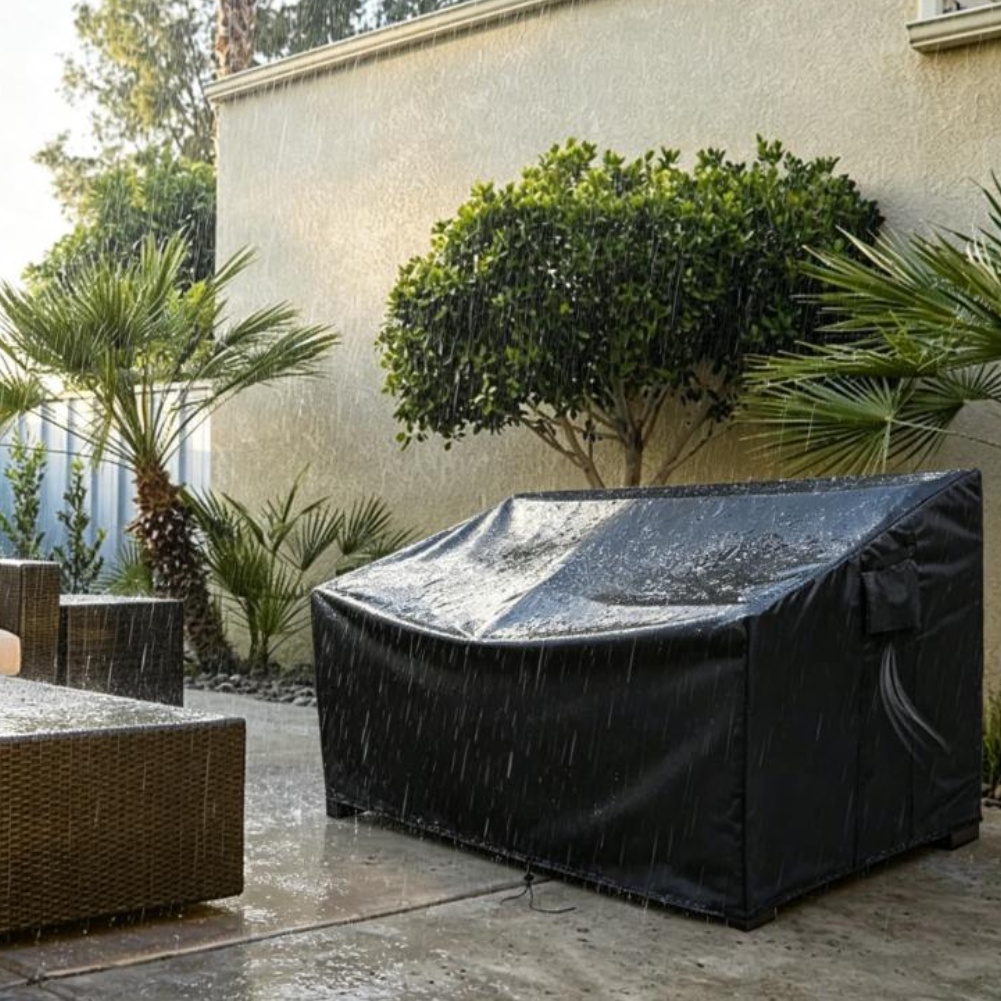 Outdoor Furniture Heavy Duty - Zware, waterdichte buitensofa hoes, tuinmeubelhoes, zwarte