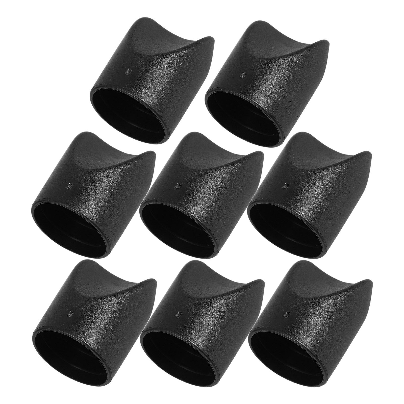 Outdoor Furniture Heavy Duty - 8 stuks zwarte plastic eindkappen voor