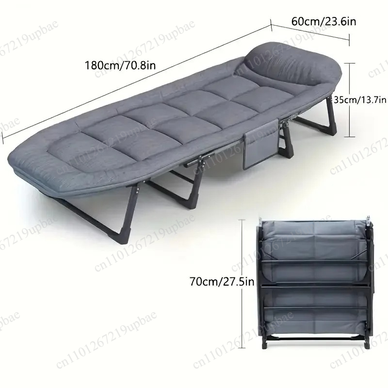 Outdoor Furniture Heavy Duty - Draagbaar opvouwbaar slaapbed, zware campingstoel, verstelbare