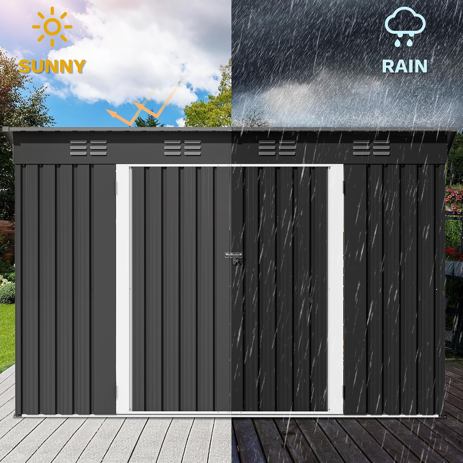 9' x 4' Buitenberging met rame - Outdoor Furniture Heavy Duty recensie en prijs